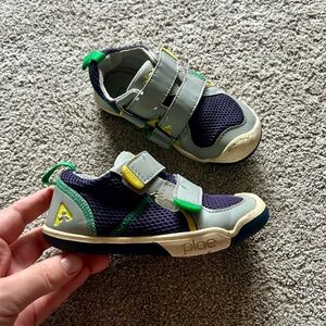 PLAE Kids Sneakers - Gray and Green